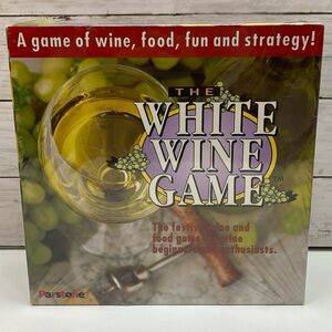THE WHITE WINE GAME Board Game Parstone 2000 Made In USA New Strategy